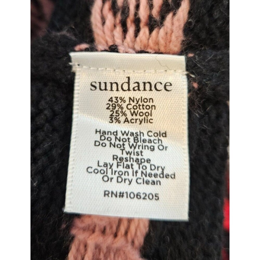 SUNDANCE Fair Isle Sweater XL Bohemian Cottagecore Whimsical Wool Cotton Blend - Picture 6 of 6